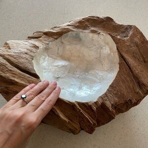 WOODER PEARL vase home decor rare